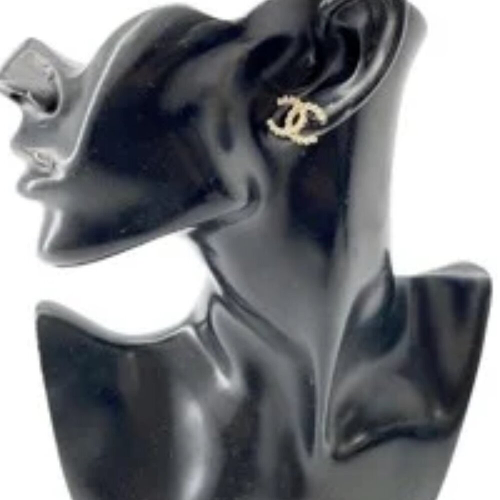 #37 - Chanel earrings Coco mark metal L22C - Picture 14 of 15